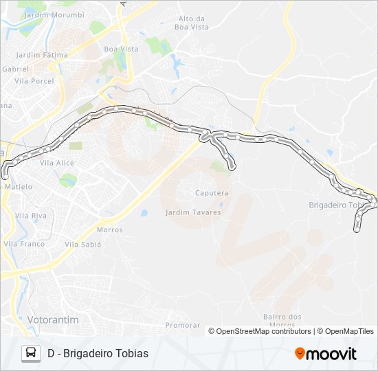 Mapa de 30 BRIGADEIRO TOBIAS de autobús