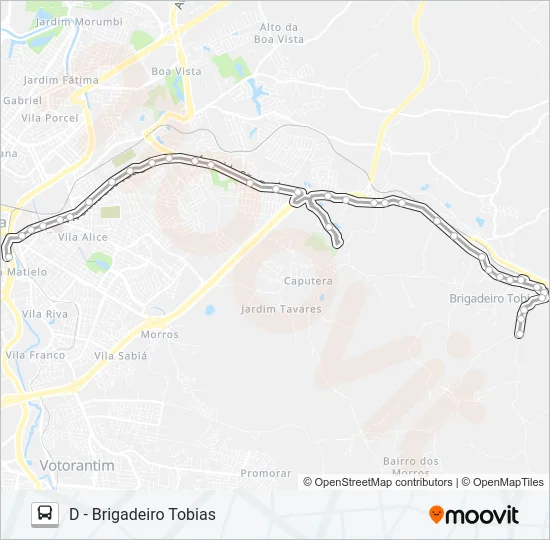 30 BRIGADEIRO TOBIAS Bus Line Map