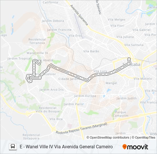 Mapa de 73 JÚLIO DE MESQUITA de autobús