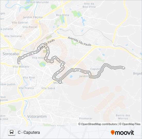 37 GUTIERRES / CAPUTERA bus Line Map