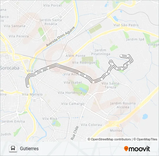 37 GUTIERRES / CAPUTERA Bus Line Map
