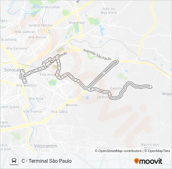 37 GUTIERRES / CAPUTERA Bus Line Map