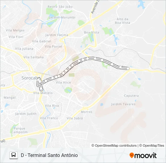 52 CIDADE UNIVERSITÁRIA Bus Line Map