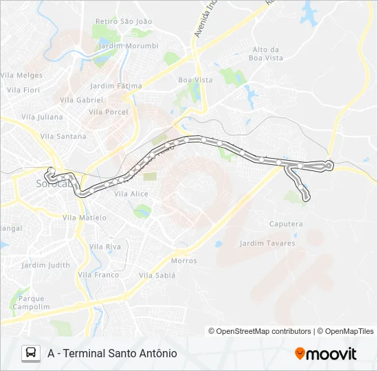 52 CIDADE UNIVERSITÁRIA Bus Line Map