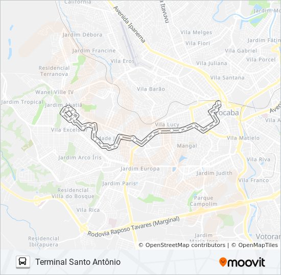 11 MANCHESTER / IPIRANGA bus Line Map