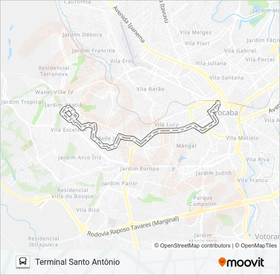 11 MANCHESTER / IPIRANGA Bus Line Map