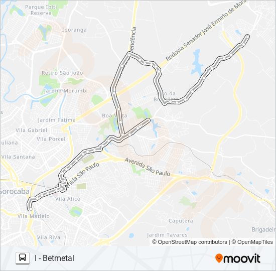 Mapa de 07 INDUSTRIAL / VILA RICA de autobús