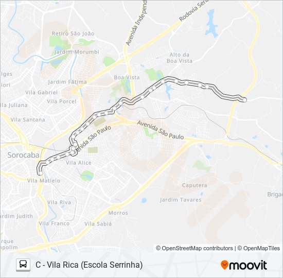 07 INDUSTRIAL / VILA RICA bus Line Map