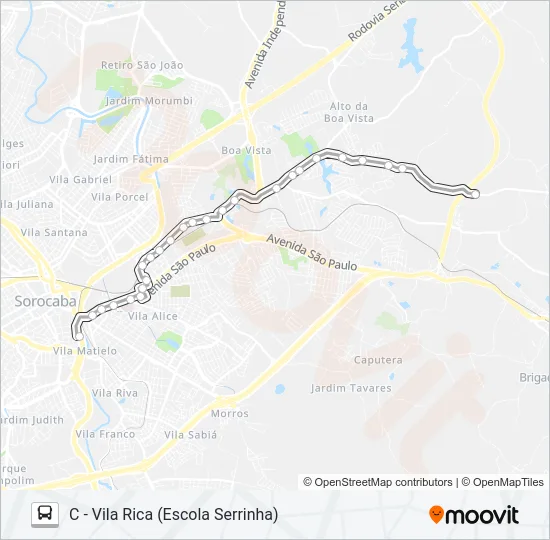 07 INDUSTRIAL / VILA RICA Bus Line Map
