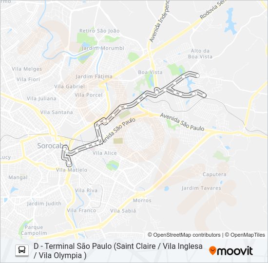 Mapa da linha 07 INDUSTRIAL / VILA RICA de ônibus