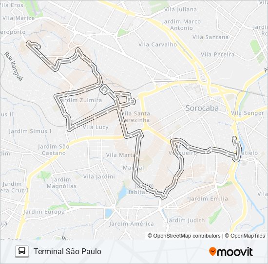 Mapa de 09 SANTA TEREZINHA / ZULMIRA de autobús