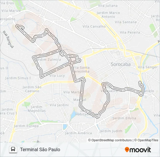 09 SANTA TEREZINHA / ZULMIRA Bus Line Map