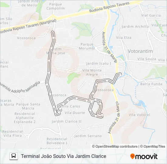 3107 IGUATEMI Bus Line Map