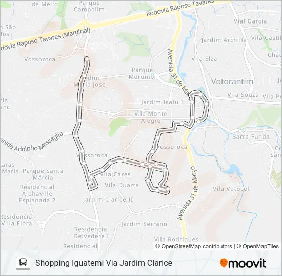 3107 IGUATEMI Bus Line Map