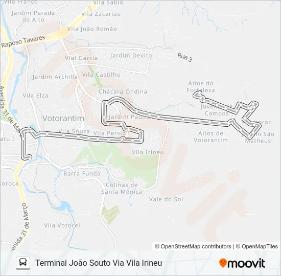 3111 VILA NOVA Bus Line Map