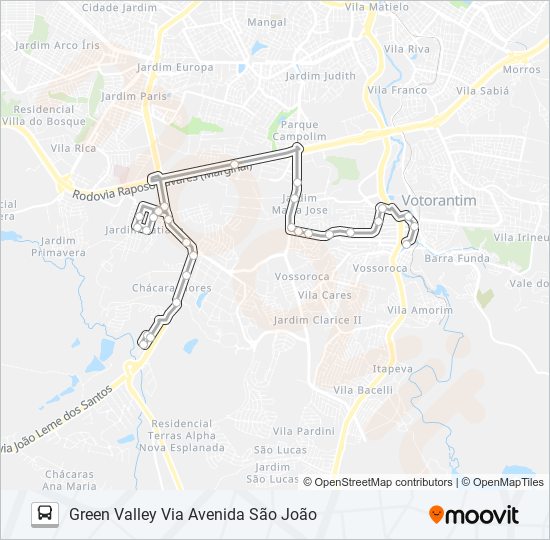 3110 GREEN VALLEY bus Line Map