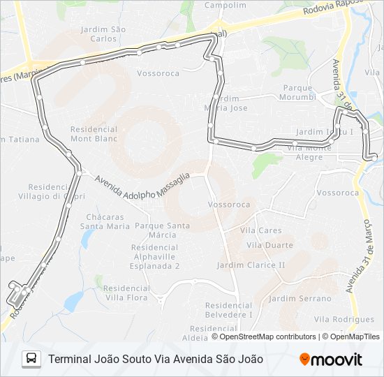 Mapa de 3110 GREEN VALLEY de autobús