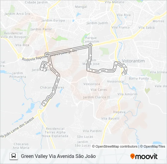 3110 GREEN VALLEY Bus Line Map