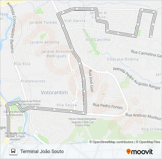 3112 VILA GARCIA Bus Line Map