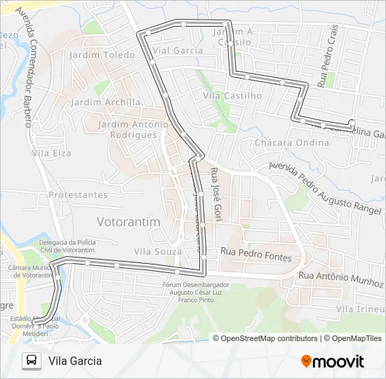 3112 VILA GARCIA Bus Line Map