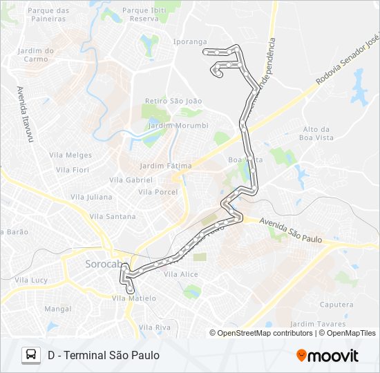 Mapa da linha 29 HOLLINGSWORTH de ônibus