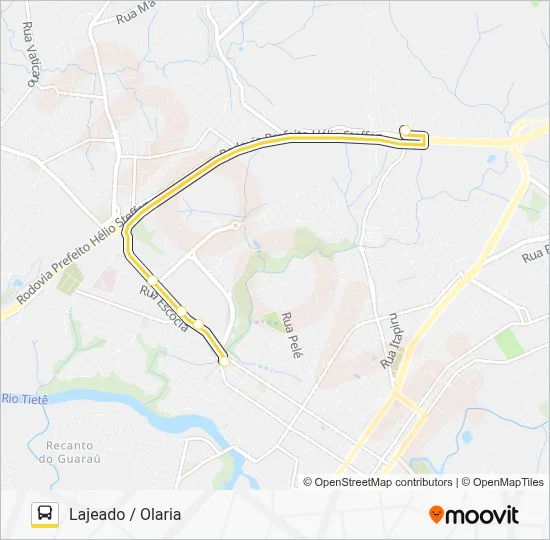 19 LAJEADO / OLARIA Bus Line Map