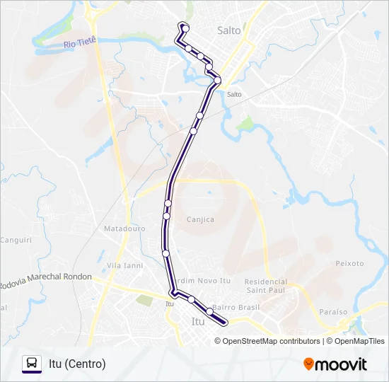 6206 SALTO - ITU  Line Map