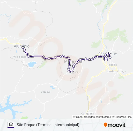 6219 ALUMÍNIO - SÃO ROQUE  Line Map