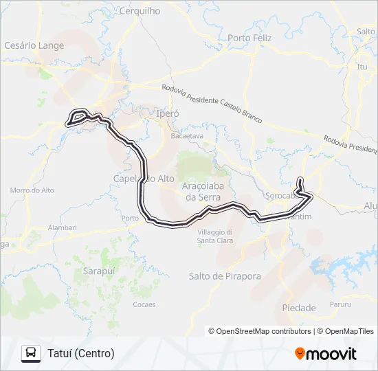 Mapa de 6108EX2 TATUÍ - SOROCABA [SELETIVO] de 
