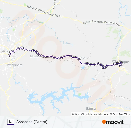 6224EX1 SÃO ROQUE - SOROCABA  Line Map