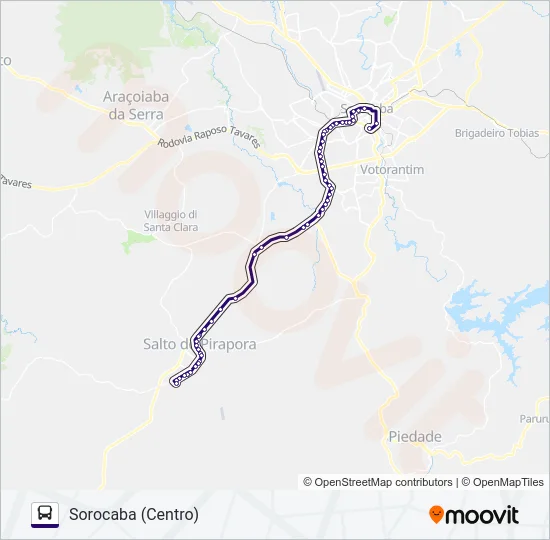 6315 SALTO DE PIRAPORA - SOROCABA  Line Map