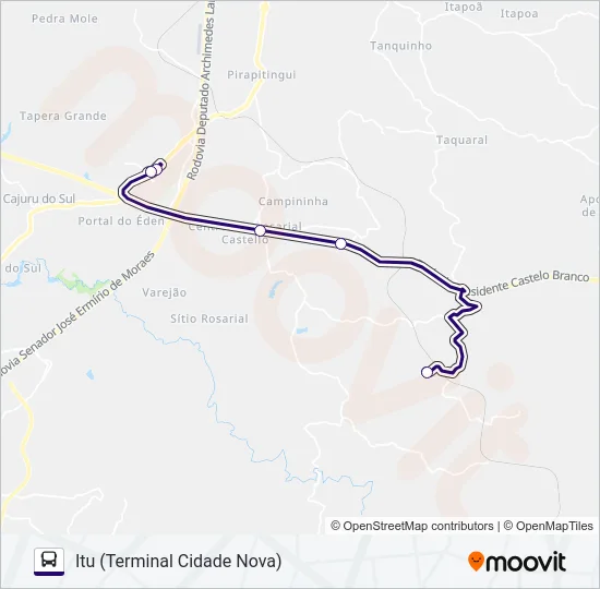 6226EX1 ITU - MAIRINQUE  Line Map