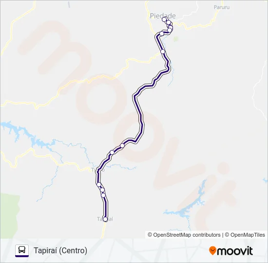 6302 TAPIRAÍ - PIEDADE  Line Map