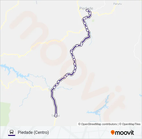 6302 TAPIRAÍ - PIEDADE  Line Map