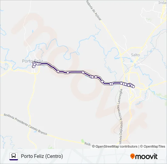 6222 PORTO FELIZ - ITU  Line Map