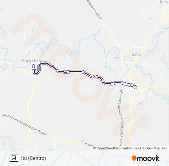 6222 PORTO FELIZ - ITU  Line Map