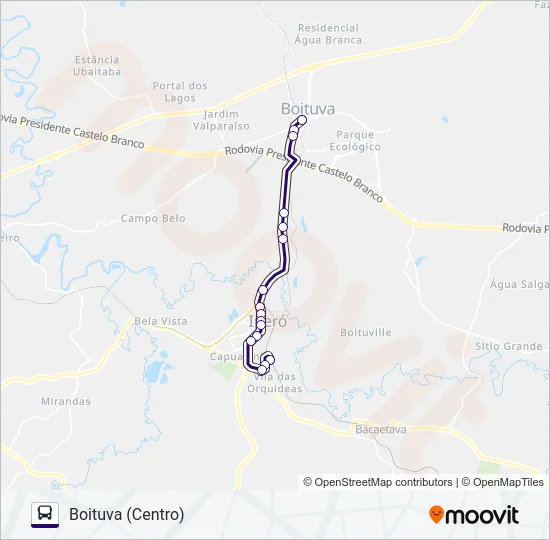 6322 IPERÓ - BOITUVA  Line Map