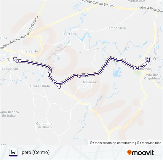 6323 IPERÓ - TATUÍ  Line Map