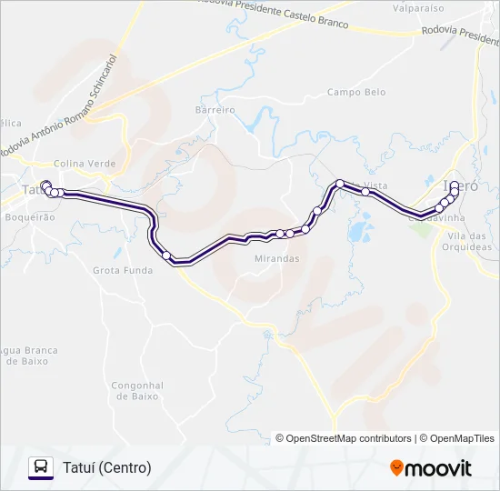 6323 IPERÓ - TATUÍ  Line Map