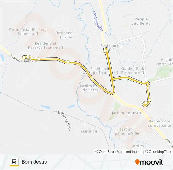 A26 BOM JESUS Bus Line Map
