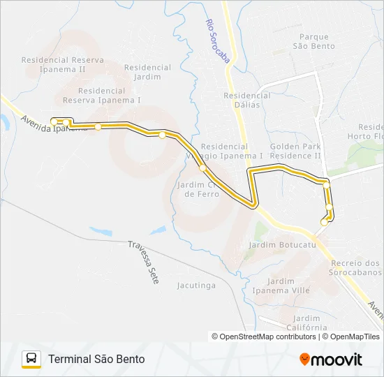 A26 BOM JESUS Bus Line Map