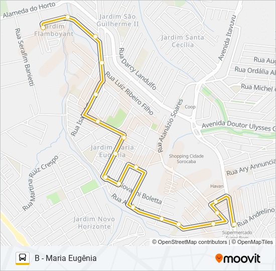 A59 MARIA EUGÊNIA bus Line Map