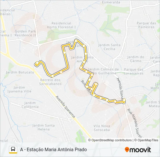 A59 MARIA EUGÊNIA Bus Line Map