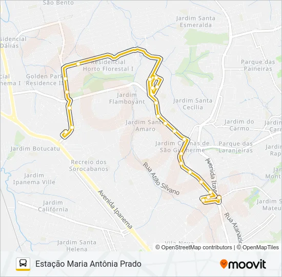 A76 SÃO GUILHERME Bus Line Map