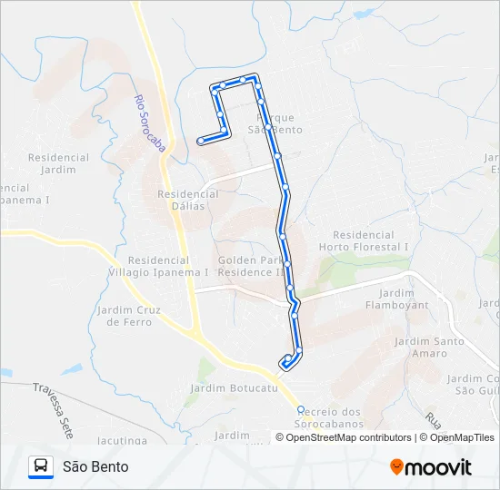 E160 SÃO BENTO Bus Line Map