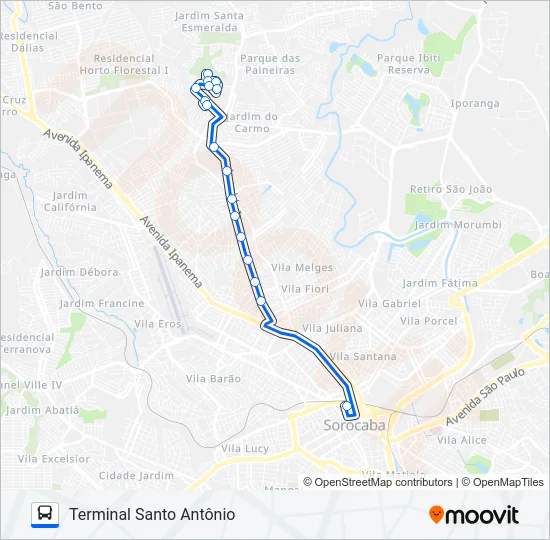 E130 SÃO CAMILO Bus Line Map