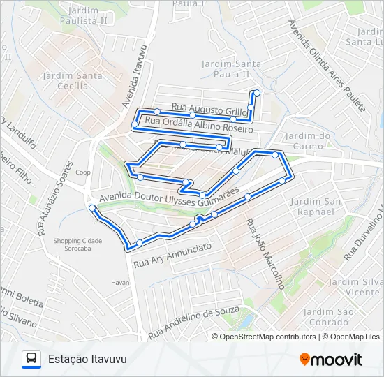 E131 CASA BRANCA Bus Line Map