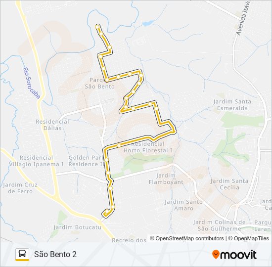 A621 SÃO BENTO 2 bus Line Map