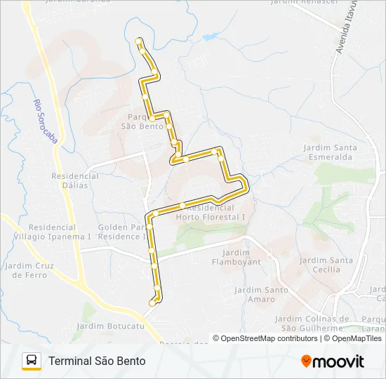 A621 SÃO BENTO 2 Bus Line Map