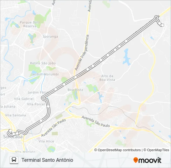48 EXPRESSO APARECIDINHA Bus Line Map
